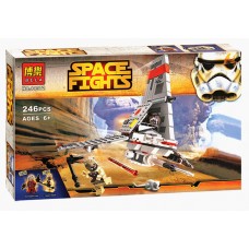 Конструктор Bela 10372 аналог LEGO Star Wars "Космический истребитель", 246 деталей