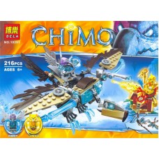 Конструктор Bela 10291 аналог LEGO Chima Ледяной Гриф - Планер Варди 216 деталей 