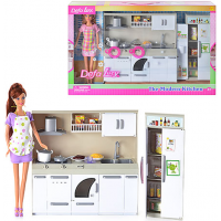 Кукла Defa с кухонным гарнитуром 6085 (2 вида)