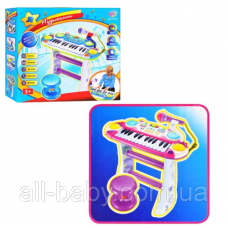 Детский орган пианино со стульчиком и микрофоном Joy Toy  «Я музыкант» 7235