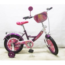 Велосипед TILLY Балеринка 14'' T-21424 dark purple + white