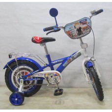 Велосипед TILLY Полицейский 14'' T-21425 blue + white