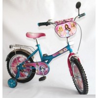 Детский велосипед 16'' BT-CB-0021 Барби голубой с розовым