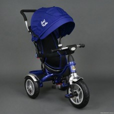 Детский трехколесный велосипед (надувные колеса) Best Trike 5388 синий