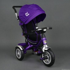 Детский трехколесный велосипед (надувные колеса) Best Trike 5388 фиолетовый